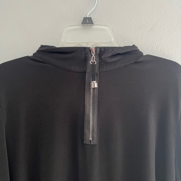 IC by Connie K Womens Asymmetrical Ruffle Tunic Top XXL USA Lagenlook Artsy - Picture 6 of 8